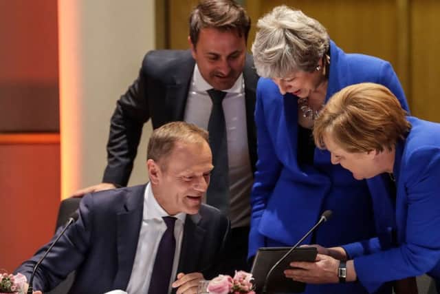 Eu leaders last night. Picture: AFP/Getty Images