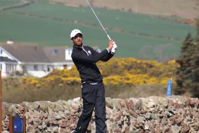 Aamar Saleem (St Andrews New) leads the way in the Scottish Boys' Open at West Kilbride