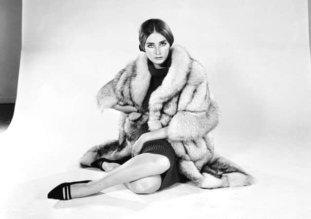 Tania Mallet modelling a fur coat in 1964. (Picture: Larry Ellis/Express/Getty Images)