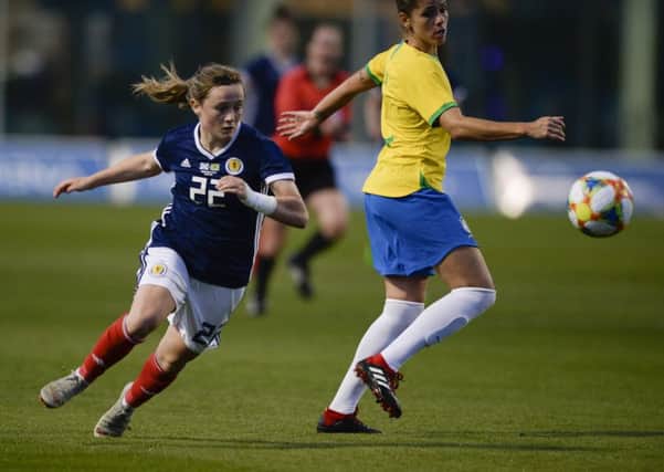 The World Cup-bound Scotland team defeats Brazil in a friendly in Spain (Picture: Lorraine Hill)