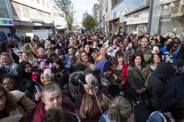 Crowds gather ahead of the opening of the world's biggest Primark store in Birmingham. Picture: Aaron Chown/PA Wire