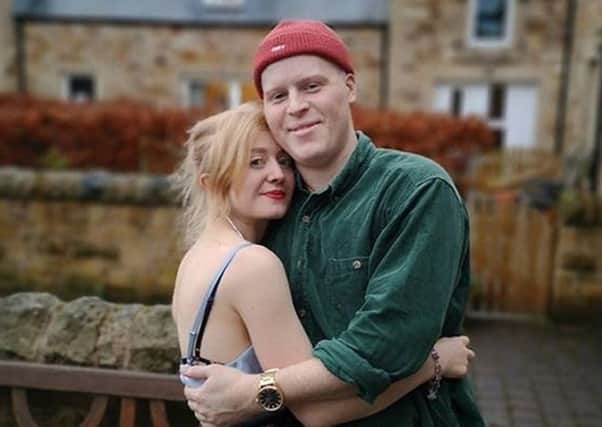 Young scientist Scott Stinson, with girlfriend Becky, who specialises in cancer research and has launched a funding appeal after he was diagnosed with a rare type of bone cancer. Picture: Family handout/PA Wire