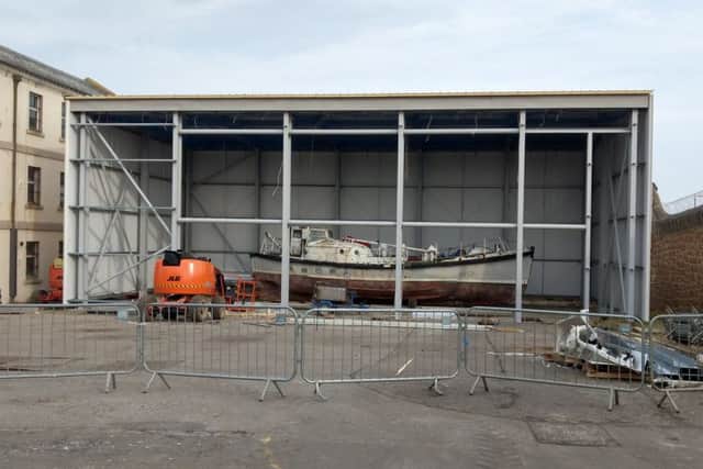 Ongoing work at the new lifeboat museum