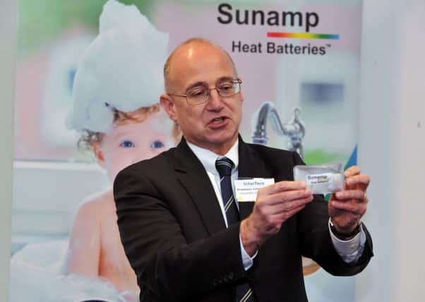 Professor Colin Pulham, Head of the School of Chemistry at the University of Edinburgh, and winner of the Powerful Partnerships award with Sunamp Ltd at the Scottish Knowledge Exchange Awards 2019