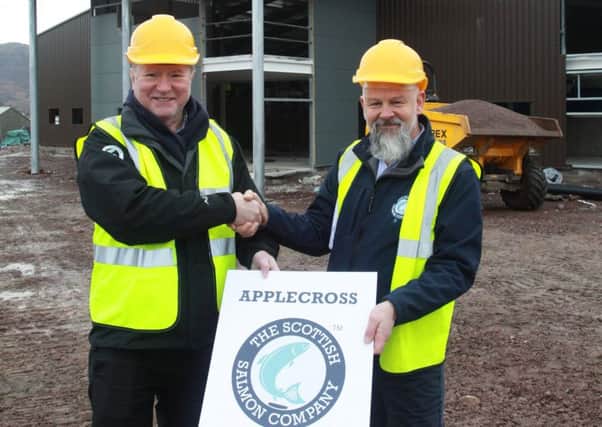 Scottish Salmon Company chief Craig Anderson and recirculation project manager Richard Polanski. Picture: Contributed