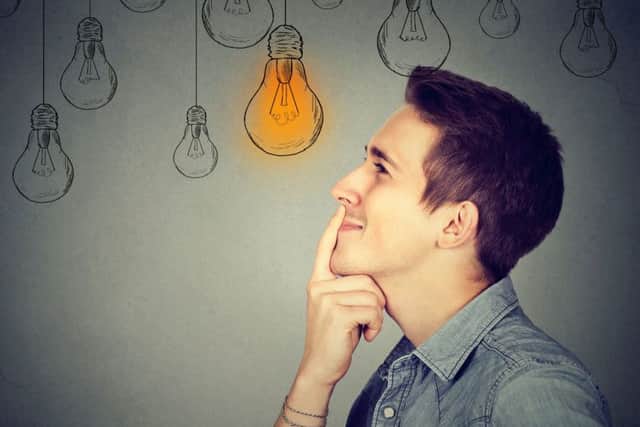 Changing habits of thought can be a lightbulb moment for finances. Picture: PA
