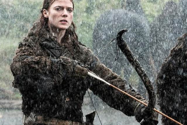 Rose Leslie plays Ygritte, a woman of the Free Folk, and becomes the lover of Jon Snow.