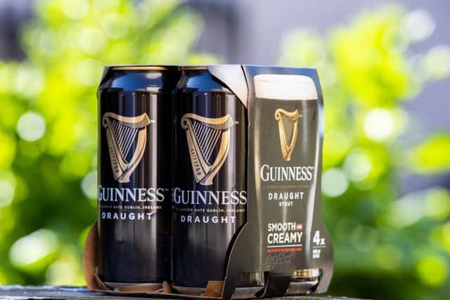 Multipacks of Guinness, Harp and Smithwicks will soon be sold in cardboard packaging. Picture: Naoise Culhane