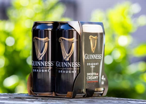Multipacks of Guinness, Harp and Smithwicks will soon be sold in cardboard packaging. Picture: Naoise Culhane