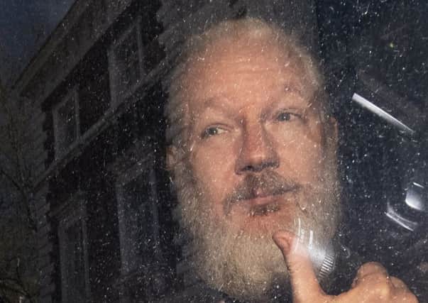 File photo dated 11/4/2019 of Julian Assange. Picture: Victoria Jones/PA Wire