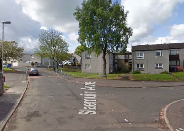 The incident happened at around 6pm on Friday at Slaemuir Avenue, Port Glasgow. Picture: Google