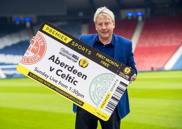 Former Celtic star Frank McAvennie previewed Sunday's Scottish Cup semi-final at Hampden. Pic: SNS/Bill Murray