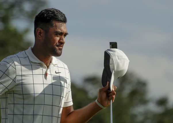 The announcement about the final-day tee times was made as Tony Finau stormed into contention with a 64. Picture: Getty Images