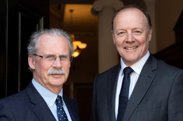 (L to R) Alan Stewart, chairman, and Andrew Chalmers, managing partner of Davidson Chalmers Stewart. Picture: Graham Clark