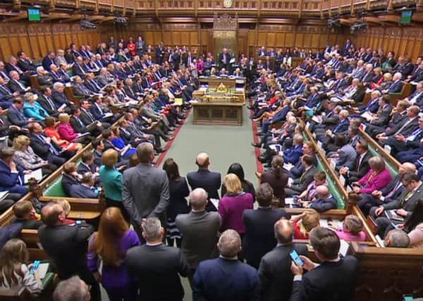 Members of Parliament during Prime Minister's Questions in the House of Commons