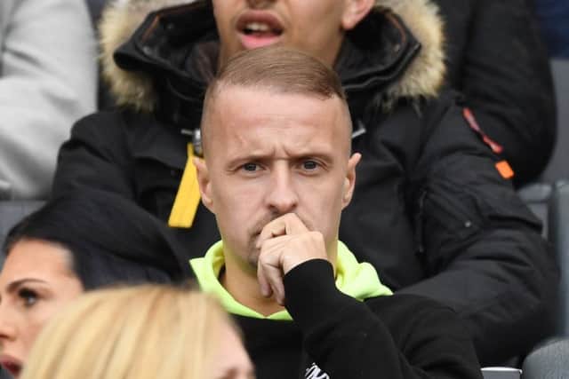 Leigh Griffiths watches as Celtic beat Aberdeen 3-0 in Sundays Scottish Cup semi-final at Hampden. Picture: Craig Williamson/SNS