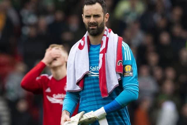 Aberdeen keeper
Joe Lewis walks off the Hampden pitch. Picture: Alan Harvey/SNS