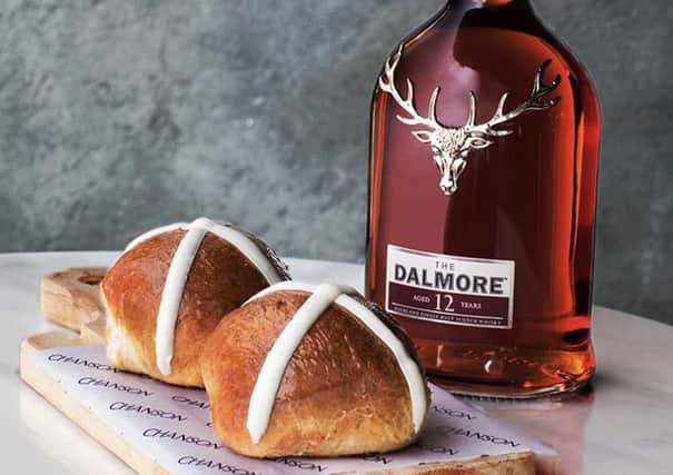 A whisky infused "Scotch Cross Bun" created for Easter will be on sale in New York and London this weekend. PRESS ASSOCIATION