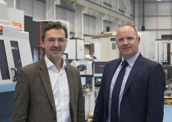 Pryme Group CEO Angus Gray (left) and SengS managing director David Benison. Picture: Contributed