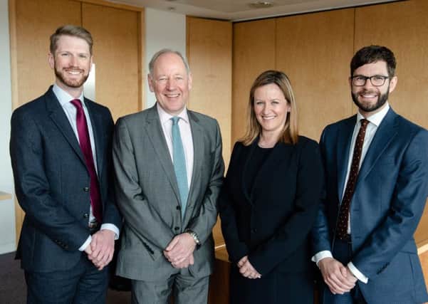 From left: Turcan Connell's land and property partner Alistair Rushworth; chairman Simon Mackintosh; managing partner Gillian Crandles; and tax and succession partner Graeme Gass. Picture: Julie Broadfoot.
