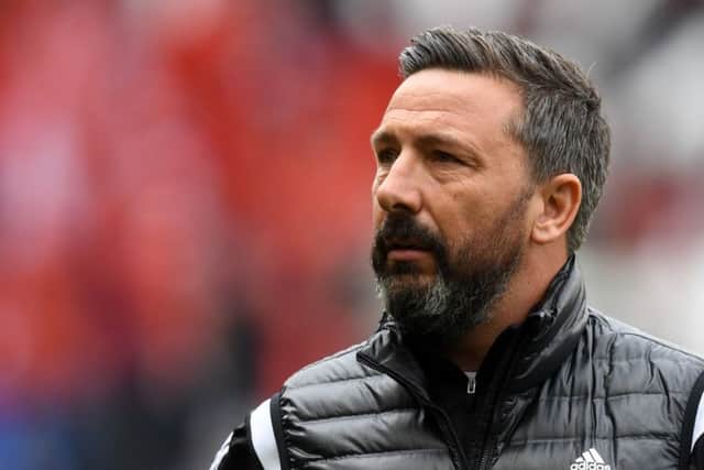 Derek McInnes pictured at Hampden during the cup tie. Picture: SNS Group