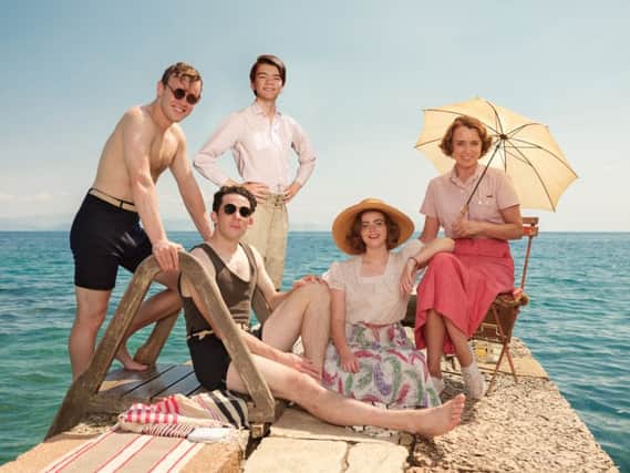 Keeley Hawes as Louisa Durrell in the final season of ITV's  popular Corfu-set show, with her screen family, Daisy Waterstone as Margo, Milo Parker as Gerry, Josh O'Connor as Larry and Callum Woodhouse as Leslie. 
 Picture: ITV, SID GENTLE PRODUCTIONS