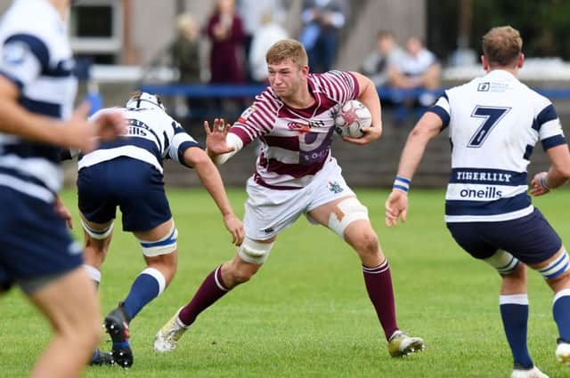 Jamie Hodgson in action for Watsonians against Heriot's. Picture: SNS Group