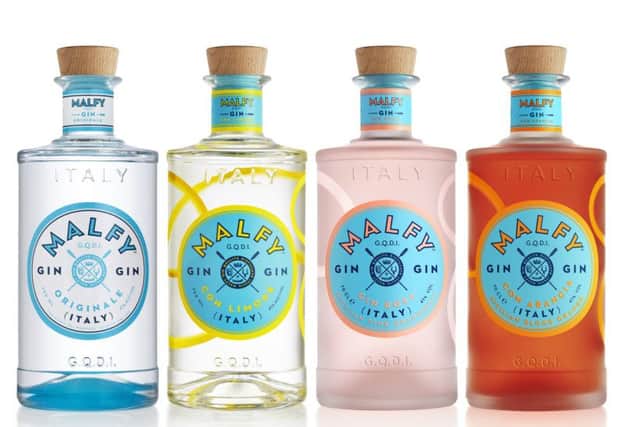 Malfy is a range of upmarket gins distilled by the Vergnano family in the Italian region of Moncalieri. Image: Contributed
