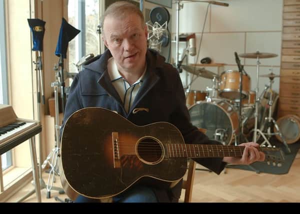 Edwyn Collins in his home and studio in Helmsdale, Sutherland. Picture: BBC Scotland