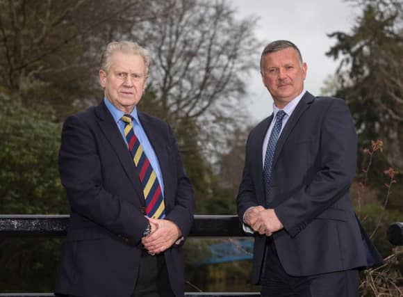 Professor David Alexander and Ian Clark. Picture: Contributed