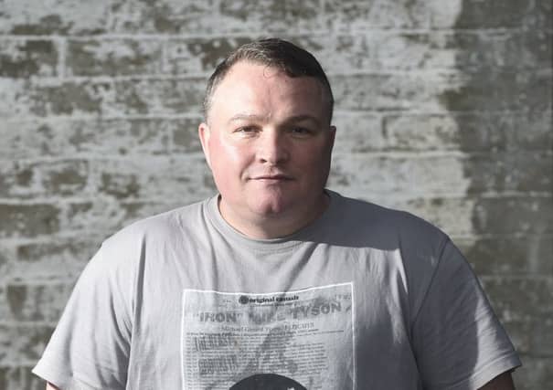 Bradley Welsh pictured here in a promotional shoot for the Trainspotting T2 movie. Picture: Greg Macvean