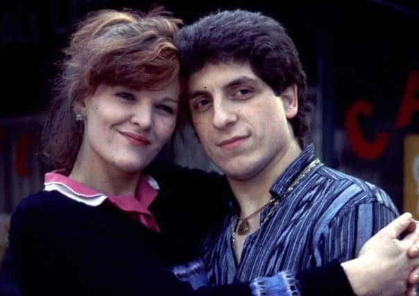 Sandy Ratcliffe with EastEnders co-star Nejdet Salih.