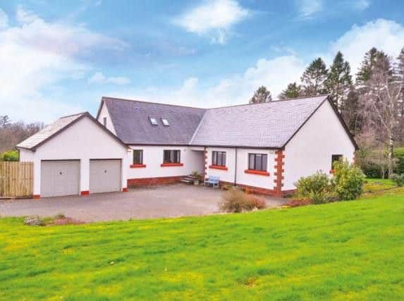 Personally designed and commissioned by the current owners in 1994, 'Lismore' is a detached home - on the market for offers over GBP499,000 - with impressive panoramic views.