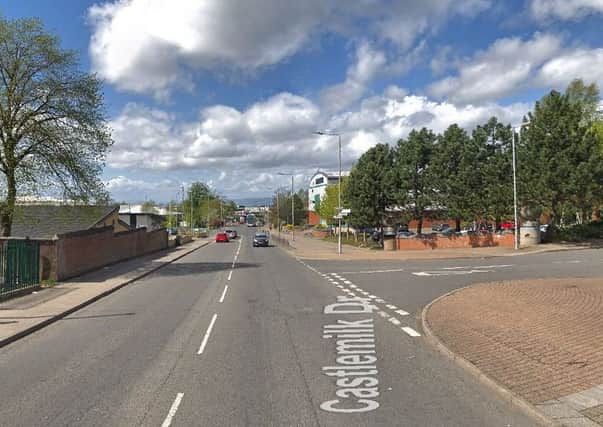 Emergency services rushed to the scene at Castlemilk Drive. Picture: Google Street View