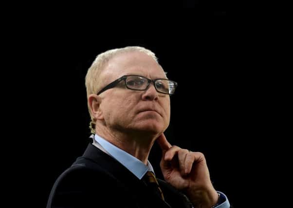 A pensive Alex McLeish during a 1-0 friendly win over Hungary in Budapest early in his second spell as Scotland boss. Picture: SNS.
