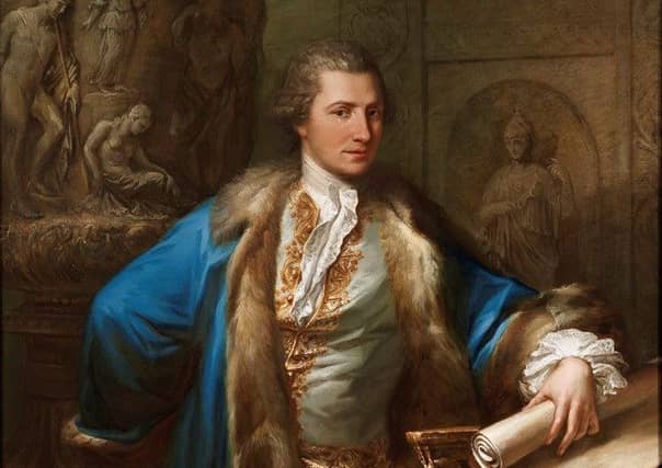 Pictured: James Adam, 1732 - 1794. Architect and designer, 1763 by Antonio Zucchi (1726-1795).
