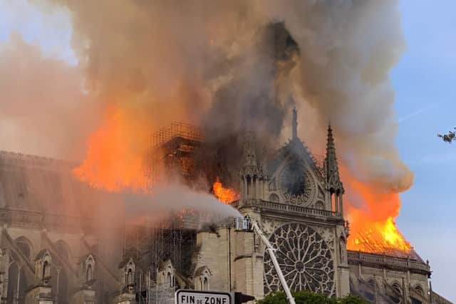 Investigators say an electrical fault most likely caused the devastating fire at Notre-Dame Cathedral in Paris. Picture: AFP/Getty Images