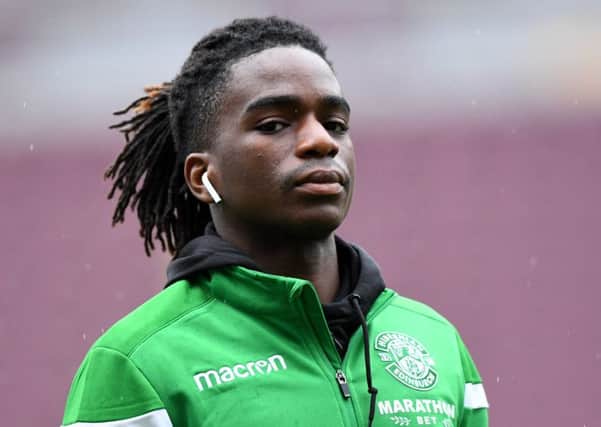 Stephane Omeonga has impressed manager Paul Heckingbottom since his arrival at Easter Road. Picture: SNS.