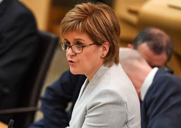Nicola Sturgeon in Holyrood. (Photo by Jeff J Mitchell/Getty Images)