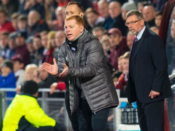 Neil Lennon and Craig Levein will meet other twice between now and the end of the season. Picture: SNS