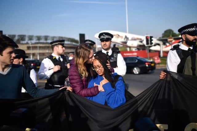 The climate change activism group, Extinction Rebellion, said they planned to shut down Heathrow airport. Picture: Peter Summers/Getty Images