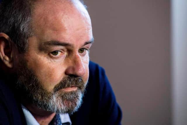 Kilmarnock manager Steve Clarke speaks to the press.
