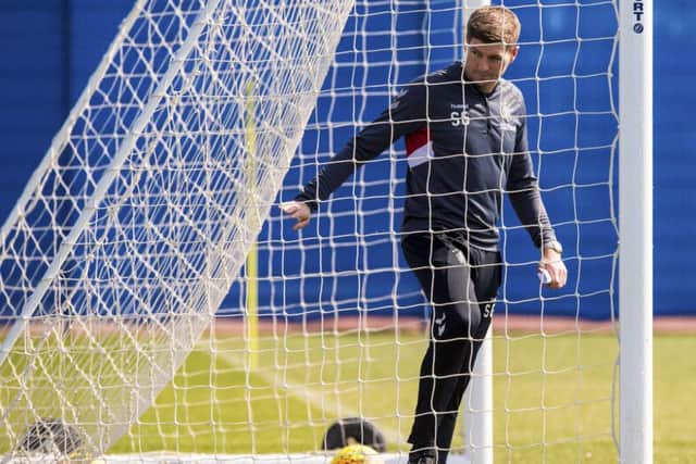 Rangers manager Steven Gerrard prepares his team for the trip to Hearts. Picture: Alan Harvey/SNS