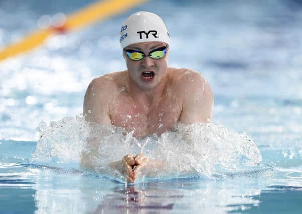 Ross Murdoch in action during the 200 breaststroke at the British Swimming Championships at Tollcross in Glasgow. Picture: Ian Rutherford/PA Wire
