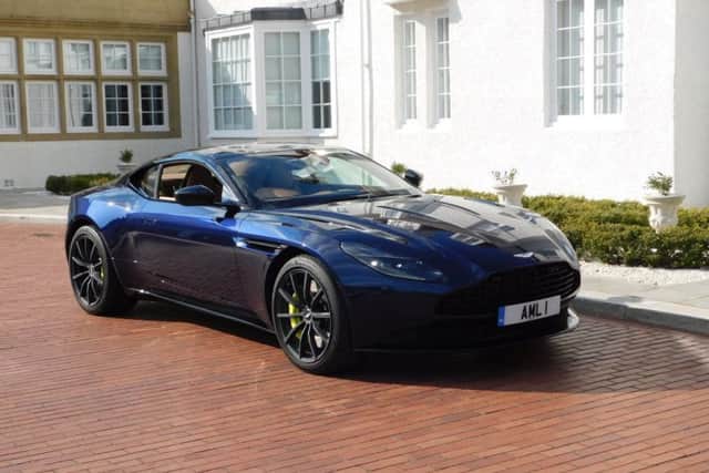 The Aston Martin DB11 AMR, pictured outside the Trump Turnberry resort, Ayrshire. Picture: Kevin Stewart