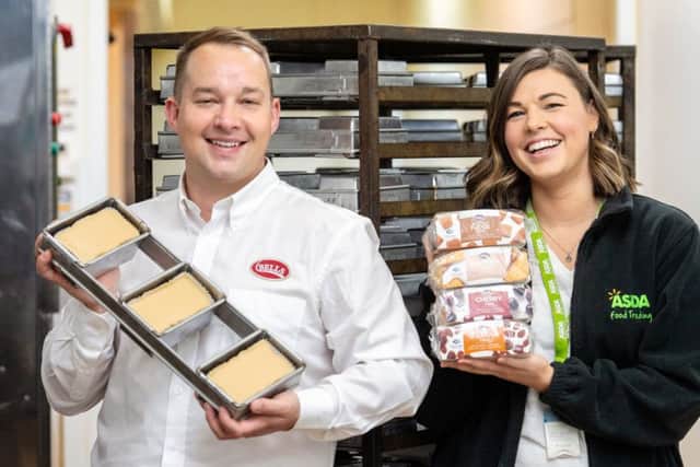 James Drury of Bells Food Group and Heather Turnbull, Asdas regional buying manager for Scotland. Picture: Ian Georgeson