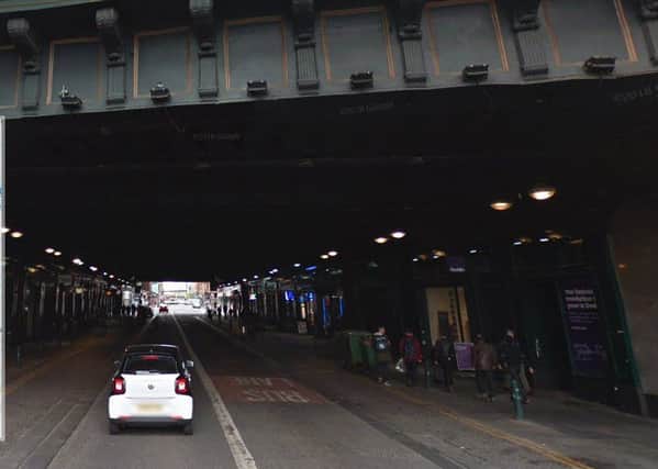The body of one of the men was discovered at the Argyle Street entrance of Central Station. Picture: Google