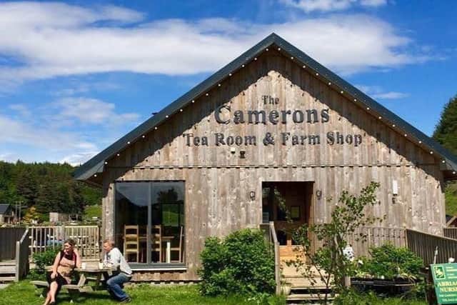 Camerons Tea Room comes with a farm shop, whichoffers fresh seasonal produce as well as local crafts, cards and gifts. With a farm on site, customers have also reported getting pictures with deer. 60 B852, Inverness IV2 6YA