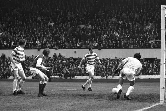 McNeill nets one of Celtic's six goals on the day as Jock Stein's side ran out 6-1 winners.