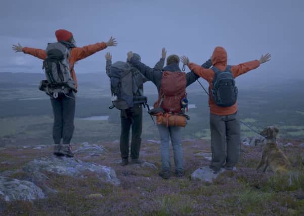 A hillwalking scene from Evelyn